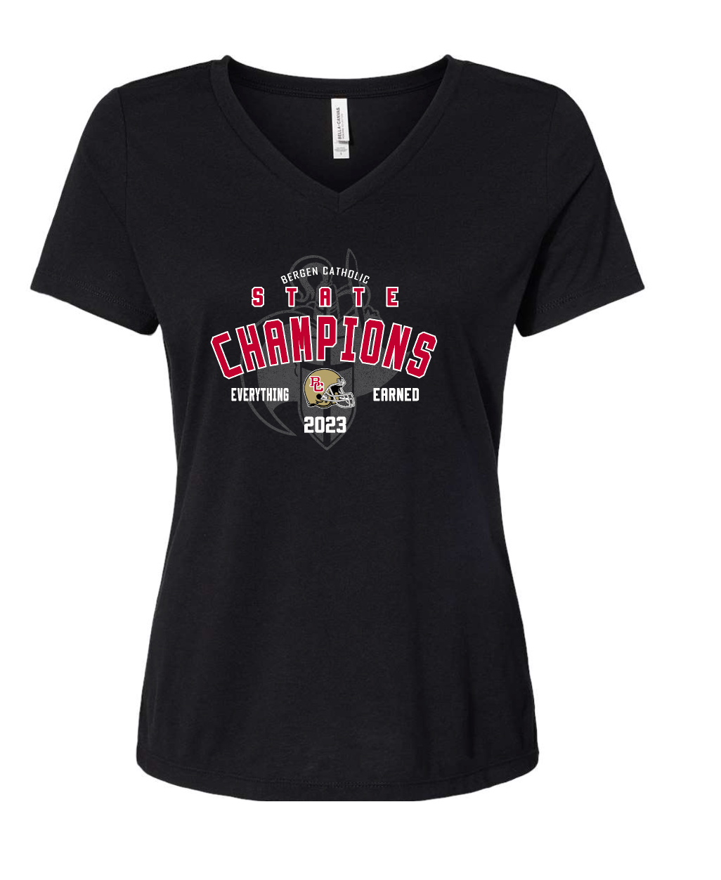 Women's TriBlend SS V-Neck Tee- 2023 Champions