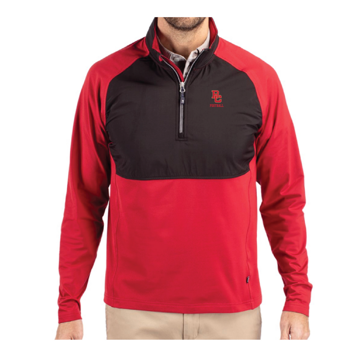 Cutter & Buck Adapt Eco Knit Hybrid Recycled Mens Quarter Zip