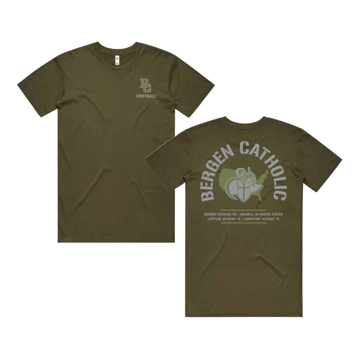 Military Green Unisex Cotton T-Shirt
