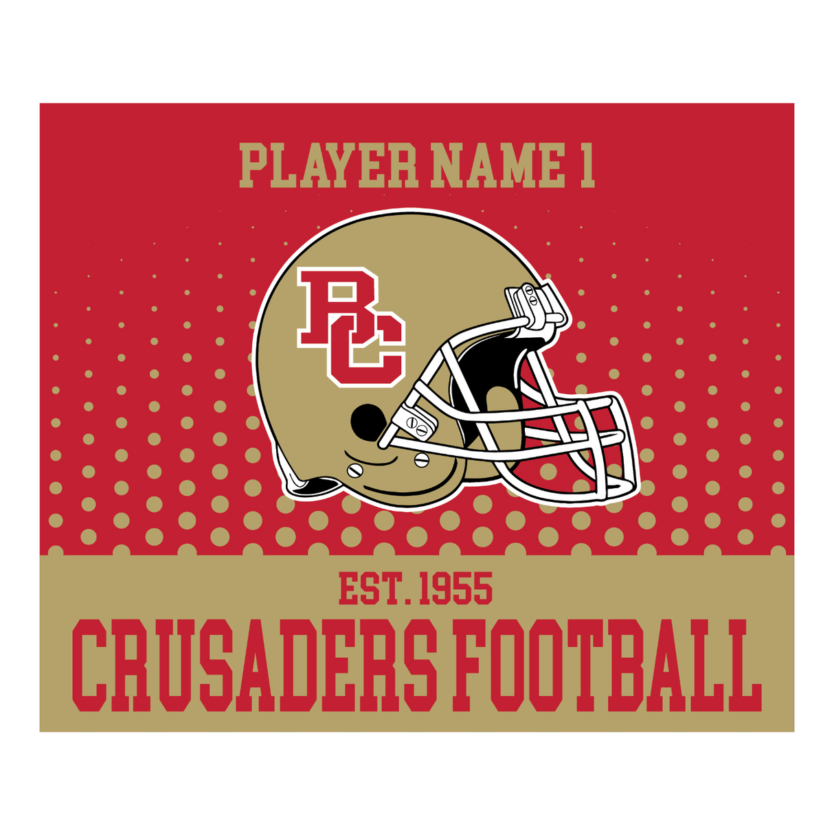 Bergen Catholic Football Custom Blanket #2