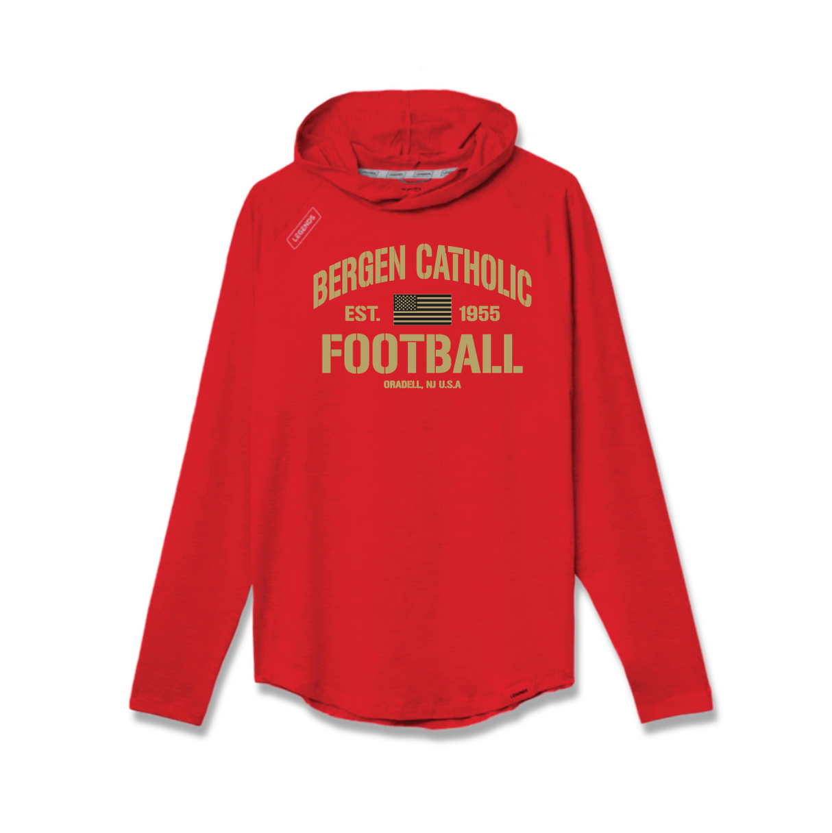 Legends M's Team Tech LS Hoodie MDW Logo