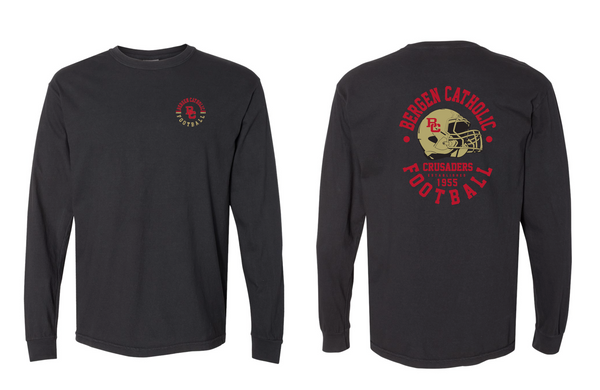 Bergen Catholic Comfort Colors - Garment-Dyed Heavyweight Long Sleeve T-Shirt - Classic Print