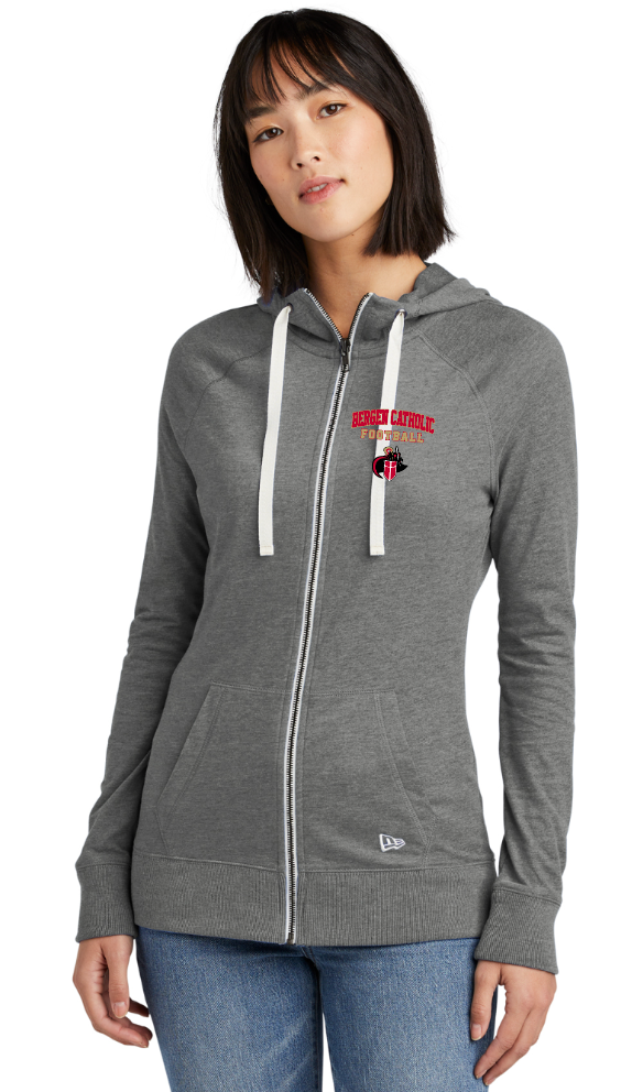 New Era® Ladies Sueded Cotton Blend Full-Zip Hoodie – Bergen Catholic ...