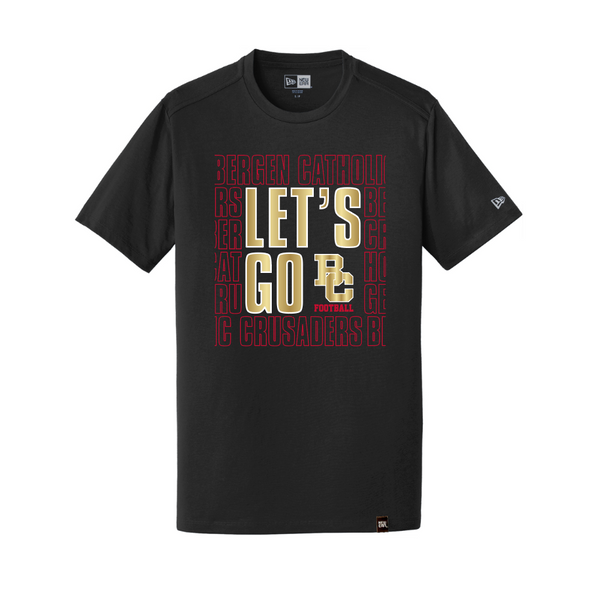 New Era Heritage Blend Crew Tee (Let's Go Logo)