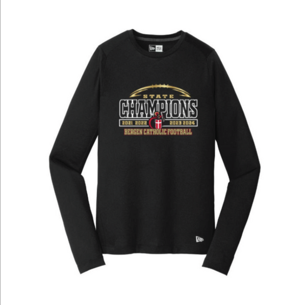 New Era ® Series Performance Long Sleeve Crew Tee (4 The Hard Way Front and Back Design)