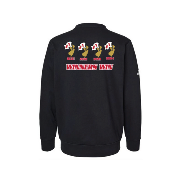 Adidas - Adult Fleece Crewneck Sweatshirt (Winners Win 4Peat)