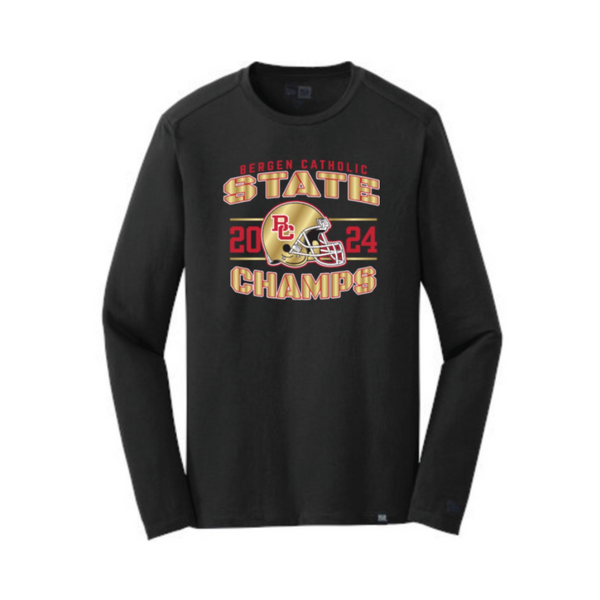 New Era ® Heritage Blend Long Sleeve Crew Tee (2024 State Champions)