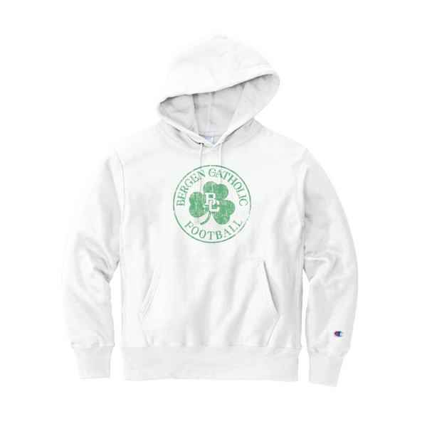 White Midweight Hooded Sweatshirt-St.Patrick's Day