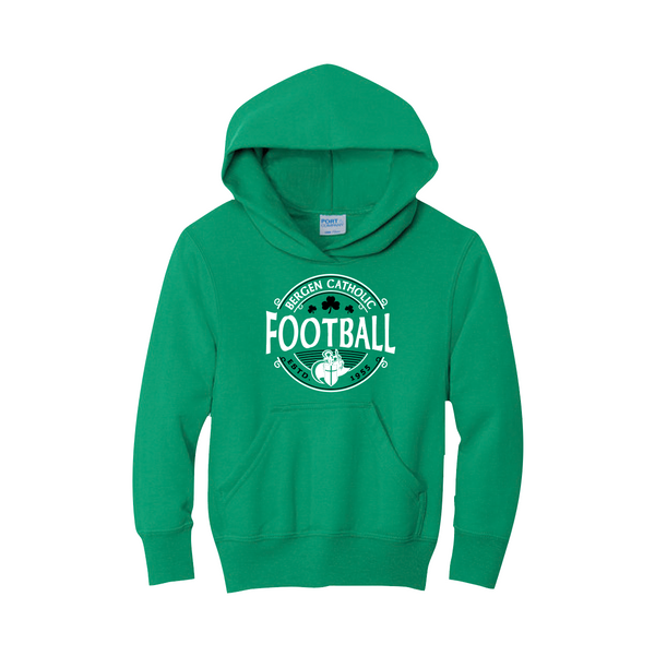 Youth Core Fleece Pullover Hooded Sweatshirt- St. Patrick's Day