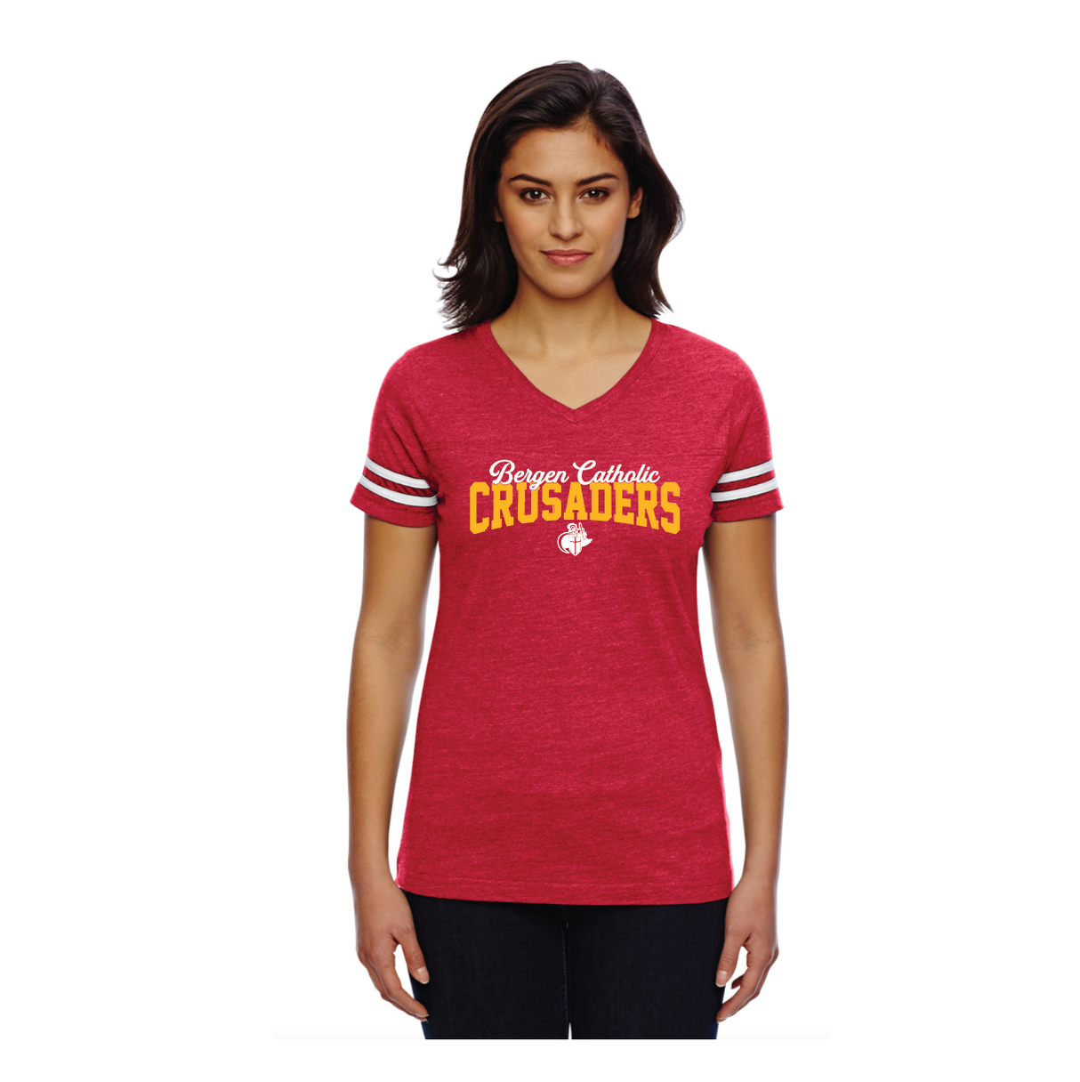 Women's V-Neck Fine Jersey Tee