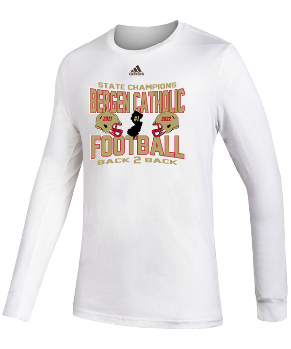 Bergen Catholic Championship Adidas Fresh LS Tee- Back To Back