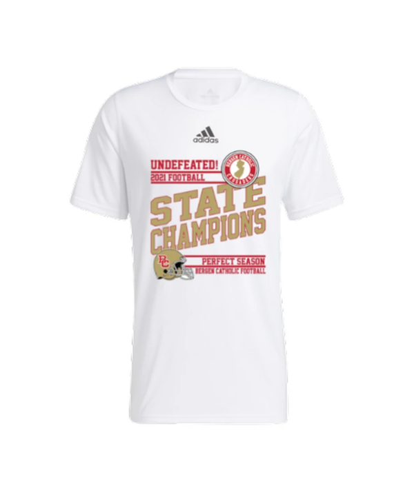 Bergen Catholic Adidas State Champion Creator SS Tee Shirt- White