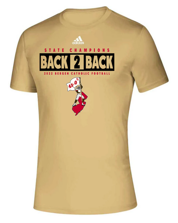 Bergen Catholic Adidas Back 2 Back Creator SS Tee